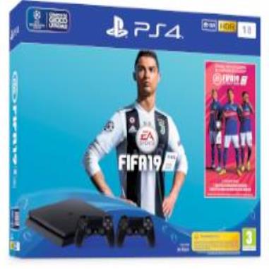 SONY Console Sony PS4 1 TB + FIFA 19 + 2 controller bundle
